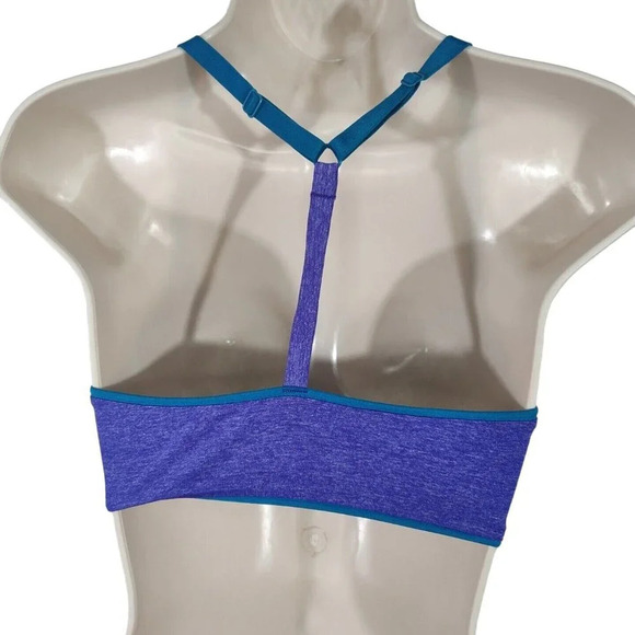 Victorias Secret Racerback Semi Demi Bra Size 32DD Heather Purple FLAWS - Picture 2 of 5